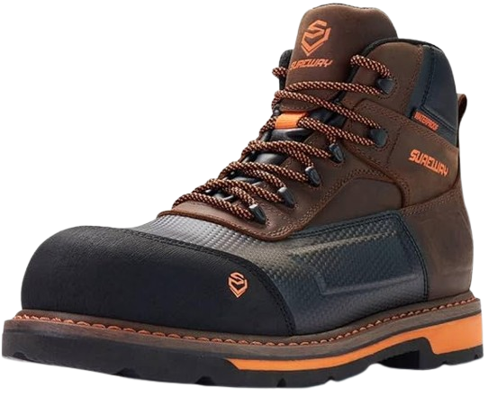 Durable 6-Inch Waterproof Work Boot for Men