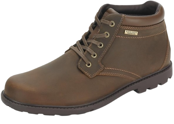 Water-Resistant Plain Toe Boot for Men