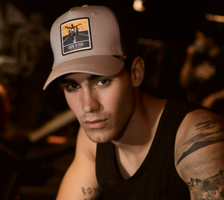 man in a cap